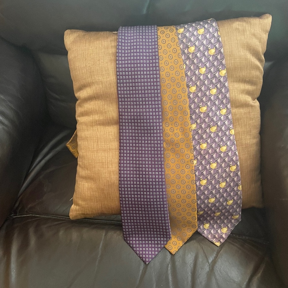 Three designers ties